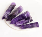 1PCS Dream Amethyst Natural Crystal Towers 3.54-4.33" Healing Crystal Wand 6 Faceted Chakra Reiki Meditation Therapy