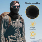 TICONN Neck Gaiter Face Cover Scarf, Neck Warmer Breathable Sun & Wind-proof for Skiing Fishing Hiking Cycling