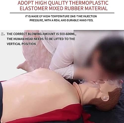 Training Manikin, Professional Adult CPR, Full Body CPR First Aid Training Dummy, Cardiopulmonary Resuscitation Simulator, for Medical Training Teaching Supplies
