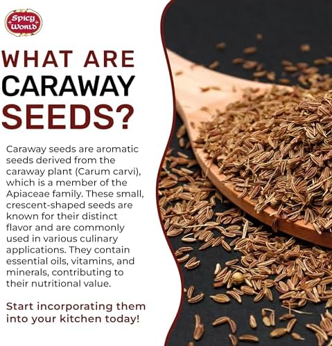 Spicy World Caraway Seeds 5 Pound Bulk Bag