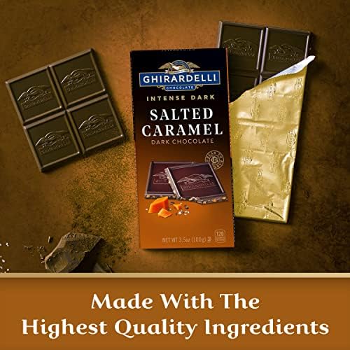GHIRARDELLI Salted Caramel Intense Dark Bar, 3.5 Oz Bar