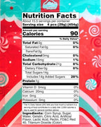 Sugar Dusted Sweet Cherry Candy Hearts - Red and White Jelly Hearts - Cherry and Strawberry Banana Fun Shape Vibrant Gummy Valentine Heart Candy, Valentines Day Candies - Shaped Heart Gummies (1 Pound)