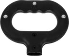 SUPVOX Folding Trolley Handle Replacement for Outdoor Cart Ergonomic Plastic Extension Handle 5.9X4.7X1 Inch Compact Design Easy Installation for Camping and Utility Wagons
