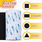 Felt Furniture Pads, Heavy Duty Felts Strip Roll with Adhesive Backing Felt Pads Furniture Feet Cuttable Felts Tape for Protecting Hardwood Floors(5 x 120 x 0.12 Inch, Black)