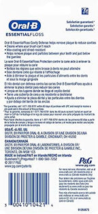 Oral-B EssentialFloss Cavity Defense Dental Floss, 50 M, 2 Pack