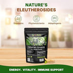 Go Nutra Siberian Ginseng - Eleuthero Root Powder | 4:1 Extract 4X Times Stronger | Supports Energy & Stamina | Natural & Adaptogenic | Eleutherococcus Senticosus | Non-GMO | 1lb (16 Ounce)