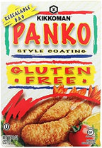 Kikkoman Panko Style Coating - Natural Flavor, Delicate and Crisp Texture, Gluten-Free Breadcrumbs, Ideal for Baked Dishes, Meat, Chicken, Seafood, Veggies - 8 Oz, Pack of 1