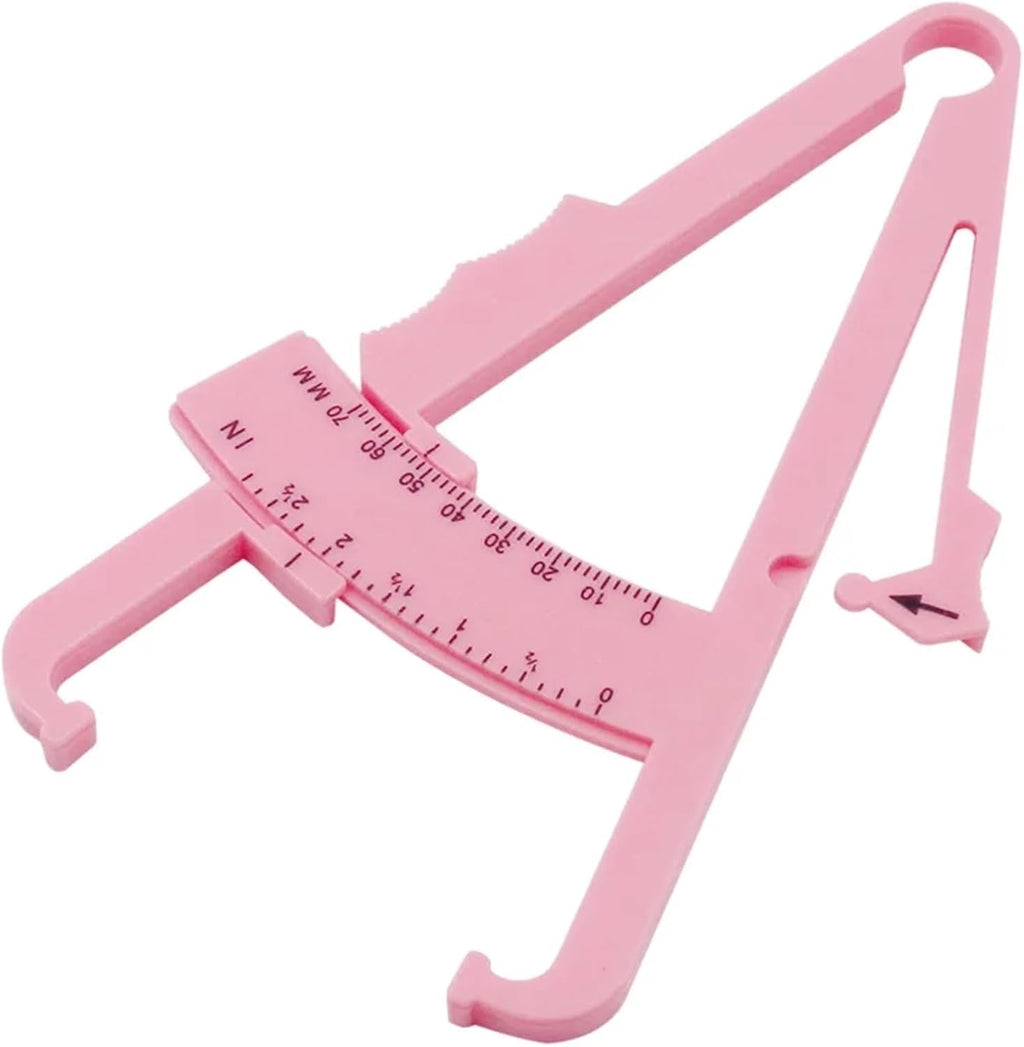 Personal Body Fat Caliper Analyzer Measure Charts Fitness Slim Keep Health Tester Body Fat Monitor Sebum Meter Folder (Color : Pink)