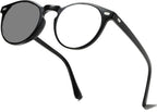 outdoor sports Round Frame Photochromic Gray full lens Reading Glasses For Women Men Transition Reader sunglasses UV400