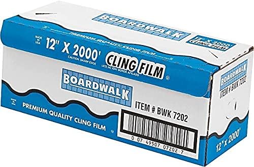 Boardwalk 7202 PVC Food Wrap Film, 12" x 2000-ft. Roll