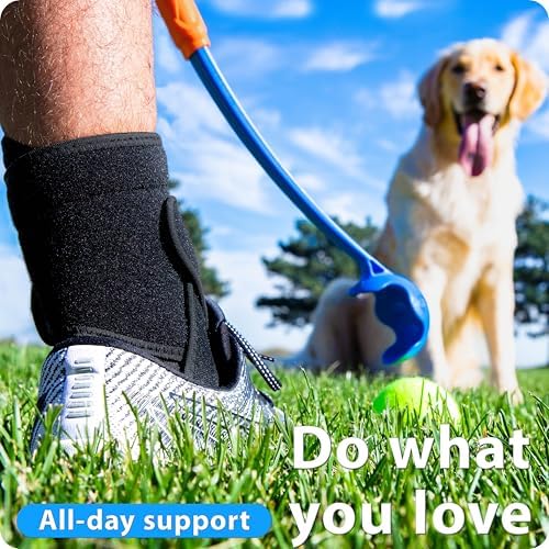 Omeer Right Foot AFO Foot Drop Brace For Walking With Shoes, Socks, Or Barefoot Provides Foot Drop Support For Men Or Women And Also Provides Plantar Fasciitis Relief