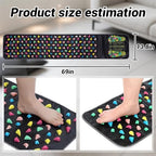 Foot Massage Mat,Acupressure Mats, Reflexology Mat for Pain and Stress Relief, Relaxation, Ideal for Elderly, Students, Office Workers, 68.9 x 13.78 Inches