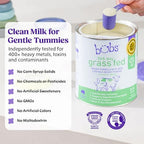 Bubs 365 Day Grass Fed Infant Formula with Iron, Cow Milk-Based Powder for Infants 0-12 Months, Made with Non-GMO Milk, 20 oz