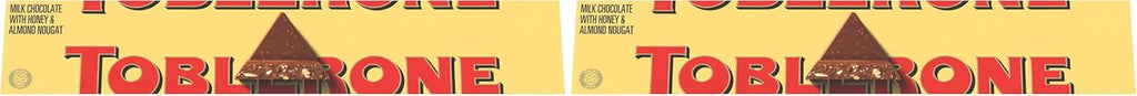 Toblerone Milk Chocolate Bar with Honey and Almond Nougat, 12.6 oz (Pack of 2)