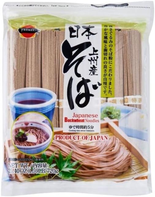 J-BASKET Dried Buckwheat Soba Noodles, 25.40 Ounce