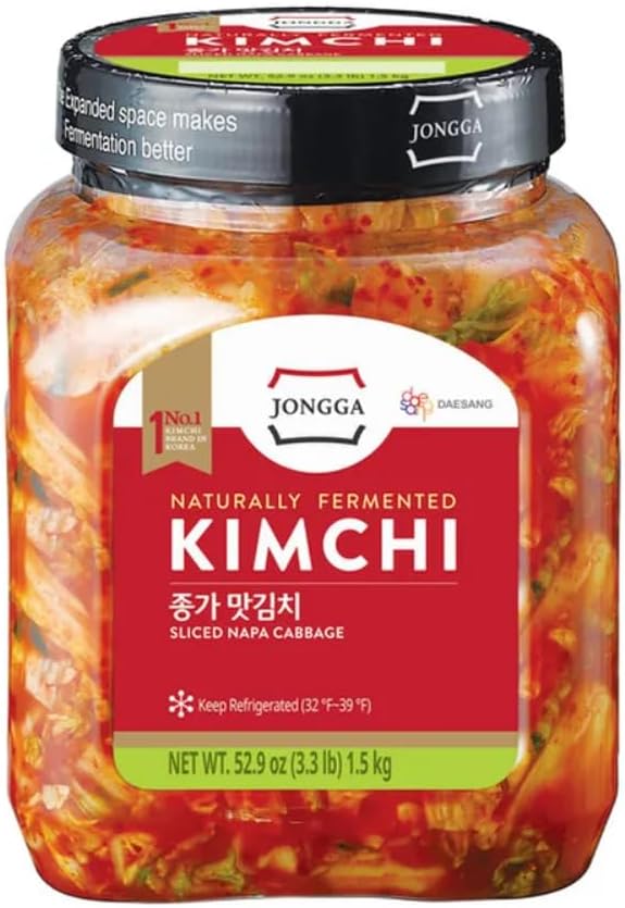 Sliced Napa Cabbage Kimchi, 52.9 oz – Authentic Korean, Probiotic, Gut-Healthy, Small Batch, Made in USA