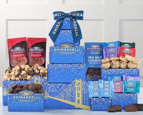 Wine Country Gift Baskets The Ghirardelli Dark Chocolate Tower