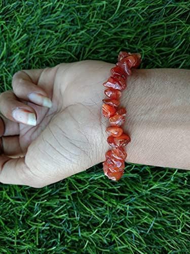 HiJet Natural Carnelian Chips Jewelry set Balancing Positive Energy Harmony Luck Natural Genuine Fashion Beauty