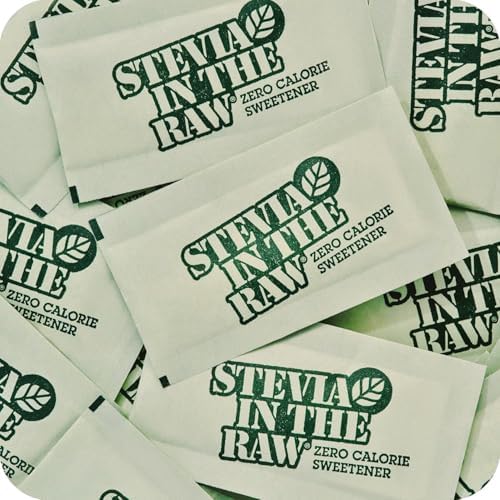 Stevia In The Raw Stevia Sweetener Packets, 200 Ct Box, 2 Pack, Zero Calorie Stevia Sugar Substitute Packets, No Erythritol or Artificial Flavors, Vegan, Gluten Free, Kosher, Low Glycemic Index