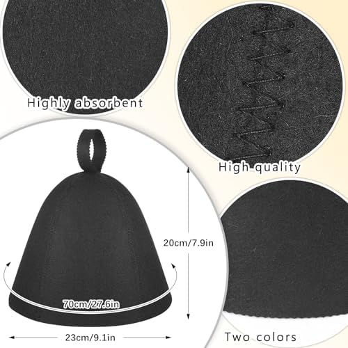 JaGely Sauna Hat for Men Women Sauna Hat Vaporarium Cap Russian Banya Cap for Bath House Accessories