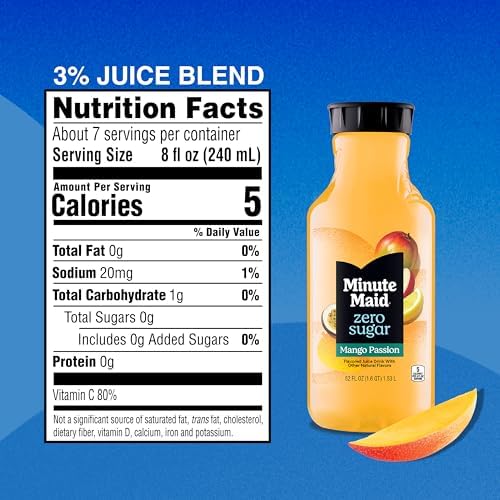 52oz Minute Maid Zero Sugar Mango Passion