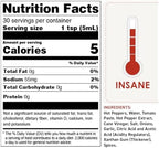 Dave's Gourmet Original Insanity Hot Sauce - As Seen on Hot Ones Season 1 - Sauce for Burgers, Burritos, Stews - Hot Sauce Challenge Favorite - Bold Flavor Red Sauce - 5oz (Pack of 1)