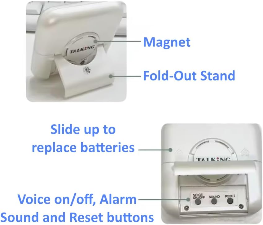 Talking Timer, Visual Timer Alternative, & Digital Clock Voice Countdown Announcements Every Hour/10 Min/1 Min | Cooking, Kids/Adults, Workouts, Classroom & ADHD and ADD Time Management.