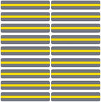 18 Pack Reading Guide Strips Colored Overlay Highlight Bookmarks Reading Strips Help with Dyslexia for Crystal Children and Teacher Supply (Yellow)