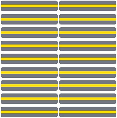 18 Pack Reading Guide Strips Colored Overlay Highlight Bookmarks Reading Strips Help with Dyslexia for Crystal Children and Teacher Supply (Yellow)