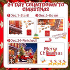 2025 Christmas Advent Calendar Gift Jigsaw Puzzle Countdown 24 Days of Christmas Family Craft Project 1008PCS, Christian Countdown Ideas for Adults and Kids, Holiday Home Supplies Decors Dog