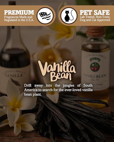 Shortie's Candle Company Vanilla Bean Wax Melts - Formula 117-1 Highly Scented 3 Oz. Bar - Made with Natural Oils - Bakery & Food Air Freshener Cubes Collection