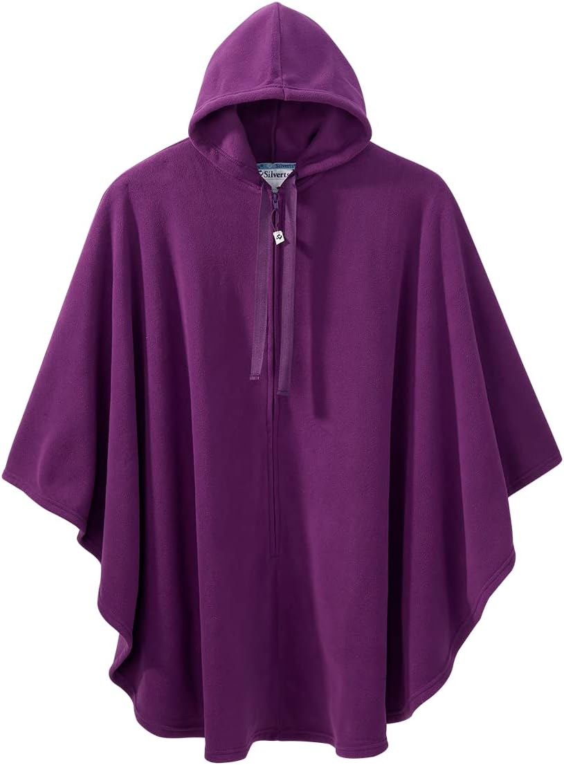 Silverts Men’s & Women’s Adaptive Fleece Wheelchair Cape With Hood