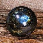 40/50/60mm Natural Rainbow Labradorite Quartz Sphere Reiki Crystal Ball Moonstone Crystal Stone (Size : 40mm)