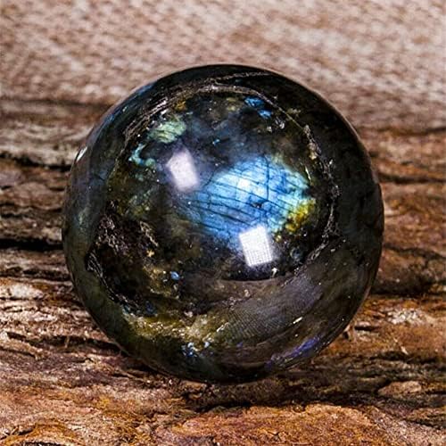 40/50/60mm Natural Rainbow Labradorite Quartz Sphere Reiki Crystal Ball Moonstone Crystal Stone (Size : 40mm)