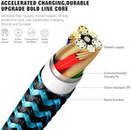 for iPhone Charger 3 Pack 6FT USB Lightning Cable MFi Certified Fast Charging Nylon Braided for iPhone Charger Cord Compatible with iPhone 14 Plus 14 pro max 13 12 11 XS X XR 8 Plus 7 6 SE 5s