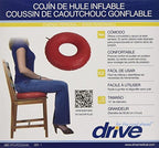 Drive Medical Inflatable Rubber Cushion, Red
