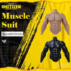 SMITIZEN Silicone Muscle Suit Upgraded Version Male Chest with Arms Realistic Fake Muscle Costume Cosplay Halloween Carnival