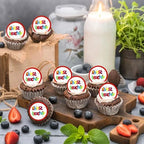 40Pcs Edible Best Teacher Cupcake Toppers School Safe Cupcakes & Teacher Cupcake Toppers Applicable for Opening Ceremony