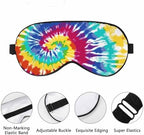 Swirl Sleep Eye Mask Tie Dye Abstract Rainbow Men Women Sleep Mask with Adjustable Strap Eye Cover Eye Shade for Travel, Nap,Meditation