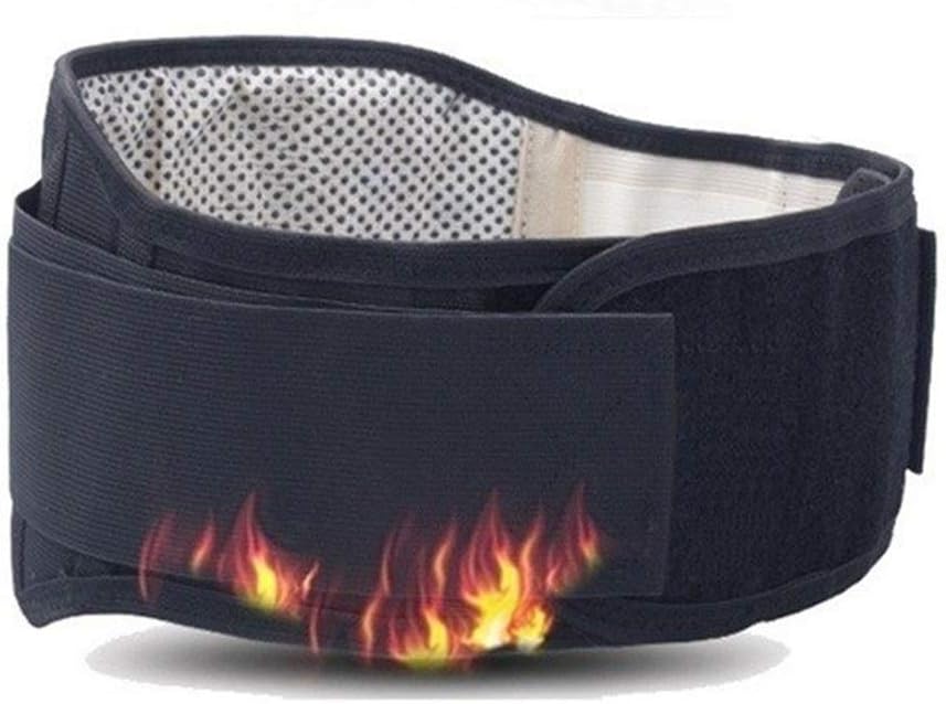 Lumbar Brace Tourmaline Waist Brace Support Belt Self Heating Lower Back Supports Magnetic Therapy Lumbar Waist Bandage Back Waist Belt for Men Women (Color : L)
