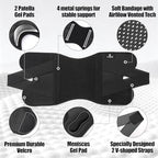 NEENCA Knee Brace for Knee Pain, Compression Knee Support with Air Mesh Fabric, Adjustable Knee Wrap with Side Stabilizers, Ultra-Soft Bandage for Elderly, Meniscus Tear, ACL, Arthritis Relief, Hiking