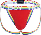 Andrew Christian Trophy Boy Pride Jock, Red, Medium