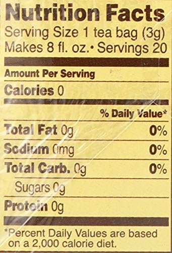 Celestial Seasonings Herbal Tea, Mandarin Orange Spice®, Caffeine Free, 20 Tea Bags, 1.9 oz (55 g)