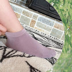 SERISIMPLE Women Viscose Bamboo Ankle Socks Low Cut Thin Sock Lightweight Pastal Color Soft Sock 5 Pairs