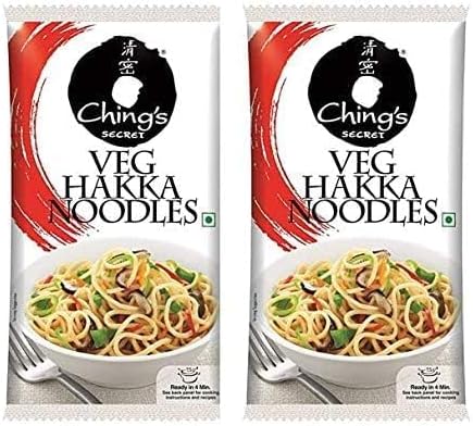 Ching's Secret Veg Hakka Noodles 150 Gms -TWIN PACK- PACK OF 2 ( 150 gms X 2 )