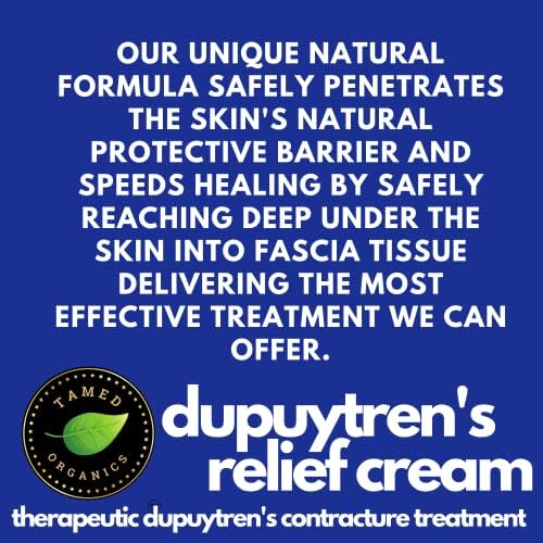 Dupuytren's Contracture All Natural Relief Cream. Rich in Vitamin E | Large 1.9 Oz Jar