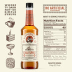 Tippleman's Chai Spice Coffee Syrup - Rich Flavor for Hot or Iced Drinks, Latte, Tea, Espresso, Cappuccino, Cocktails, & Baking - 25.4 Fl Oz