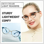 OCCI CHIARI Blue Light Blocking Reading Glasses Women 1.75 Stylish Reders for Lady 1.0 1.25 1.5 1.75 2.0 2.25 2.5 2.75 3.0 3.5 4.0 5.0 6.0