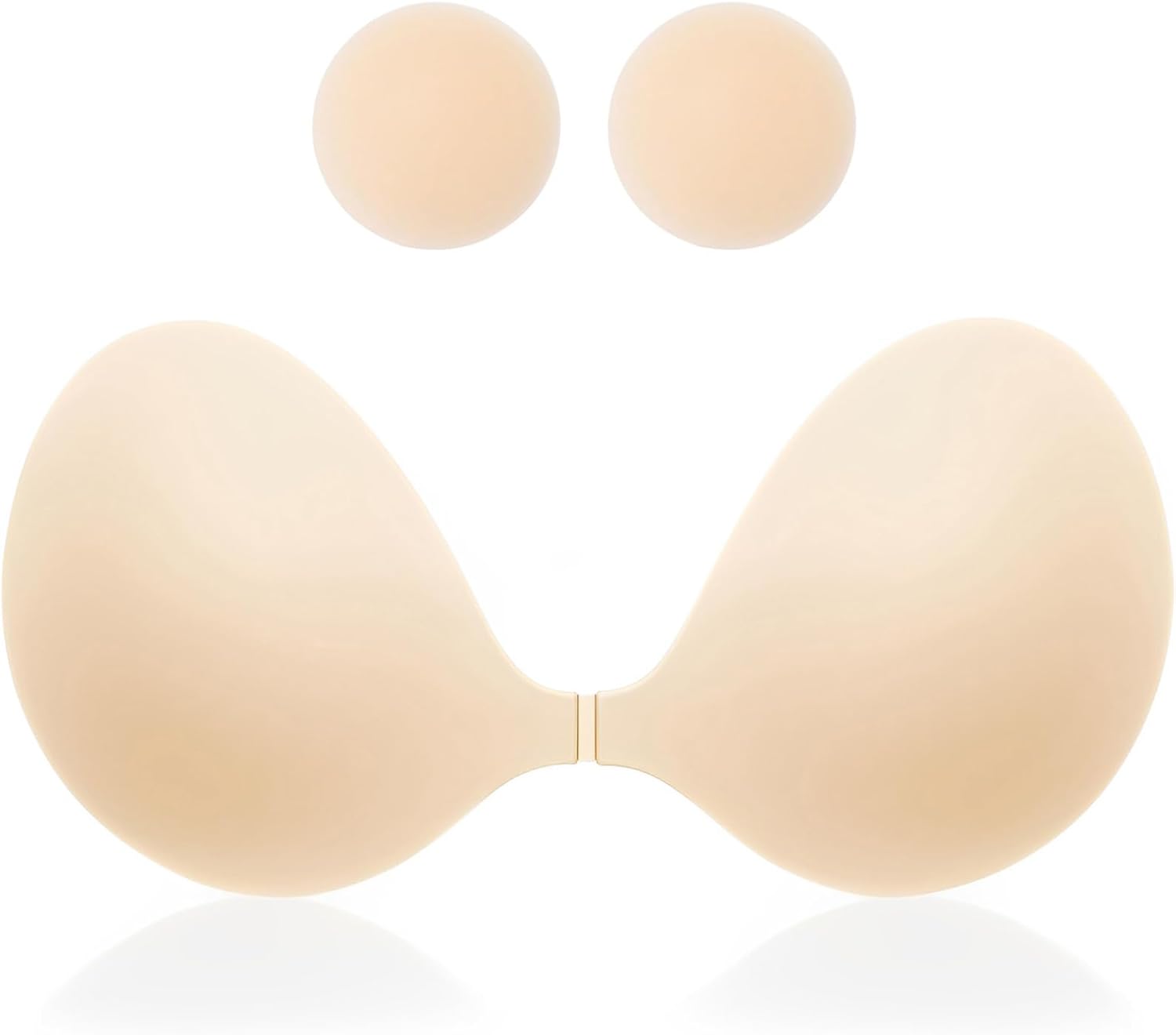 MITALOO 2026 Seamless Sticky Bra Slicone Adhesive Bra Push Up Invisible Strapless Backless Covers for Women