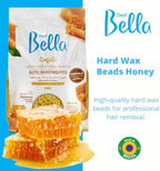 DEPIL BELLA Hard Wax Beads Honey 2.2 lbs for Hair Removal | Professional Hair Removal Wax Beads | All Skin and Hair Types | Natural Ingredients